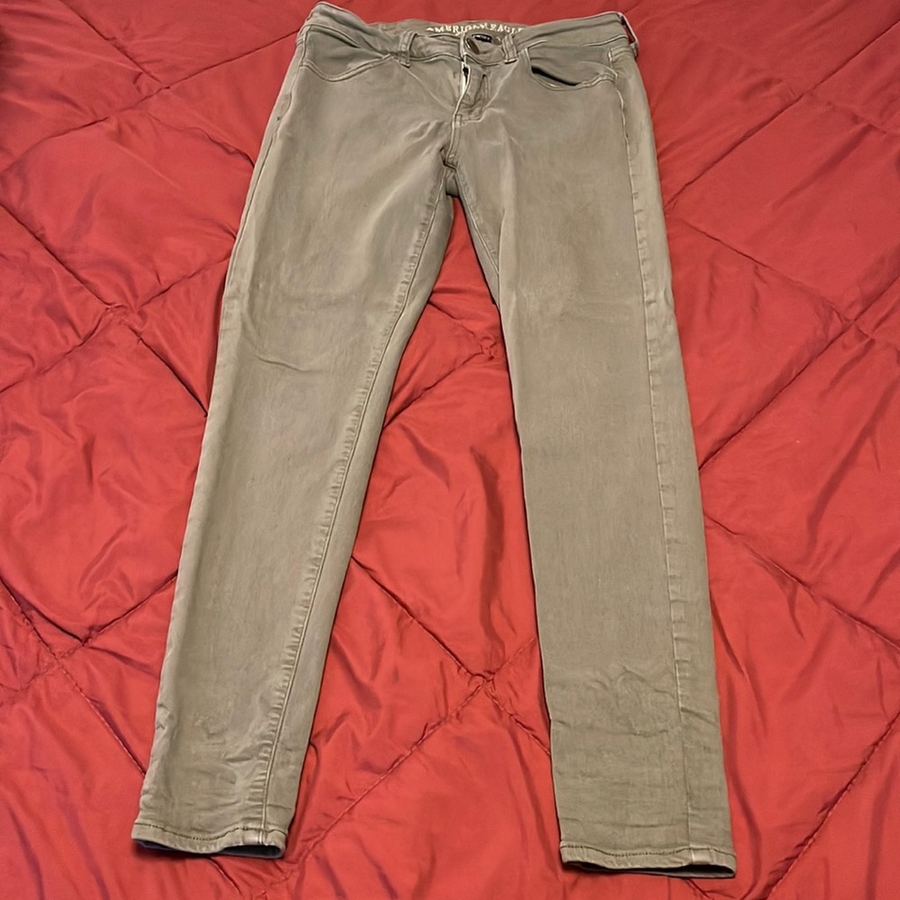 AE army green jegging